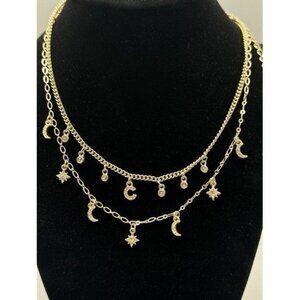 White House Black Market initial C Convertible Celestial Charms Necklace NWT